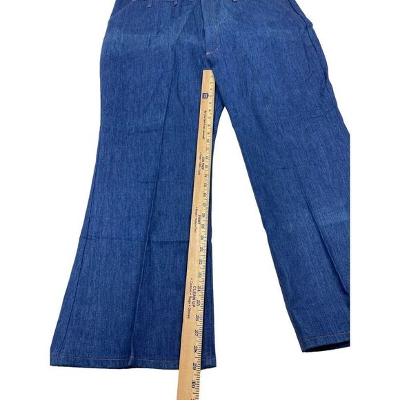 Vtg 1970's Wrangler Blue Jean Regular Fit Dead Stock Straight Boot 48x30 1J115MW - Picture 6 of 14